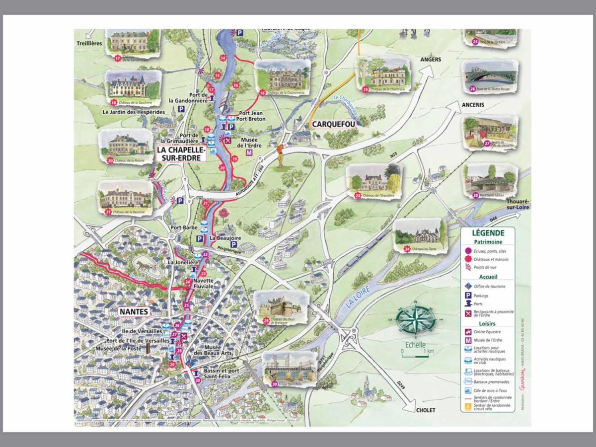Logement Climatisé Erdre Rivière La Chapelle-Sur-Erdre Exterior foto